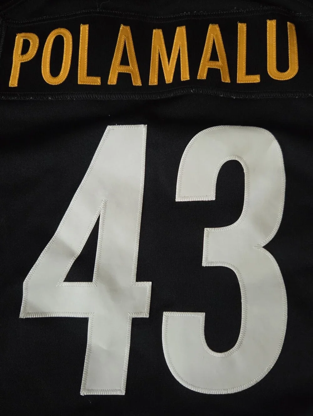 Pittsburgh Steelers Jersey Womens M Nike Troy Polamalu #43 Black NFL Stitched